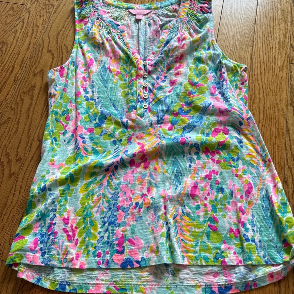 Lilly Pulitzer Multicolor Floral Tank Top